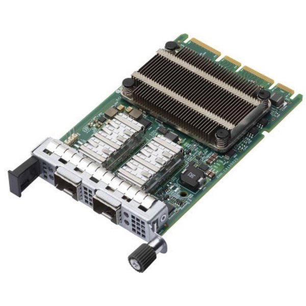 BROADCOM NetXtreme N225P 2 x 25G OCP 3.0, Eingebaut, Kabelgebunden, PCI Express, Faser, 25000 Mbit/s, Grün