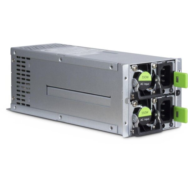 Inter-Tech Aspower R2A-DV0550-N, 550 W, 115 - 230 V, 92%, Überstrom, Überlastung, Überspannung, Überhitzung, Kurzschluß, 20+4 pin ATX, Server