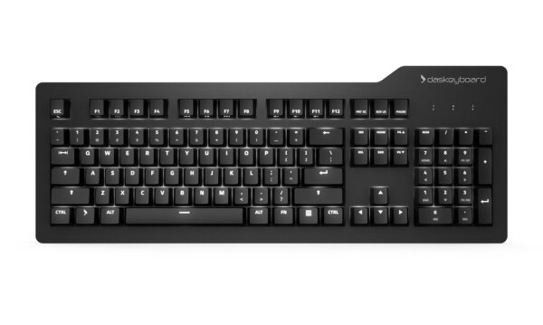 daskeyboard Das Keyboard Prime 13, Kabelgebunden, USB, Mechanischer Switch, QWERTY, LED, Schwarz