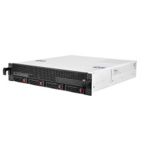 SilverStone RM21-304, Rack, Server, Weiß, micro ATX, Mini-ITX, Metall, 2U