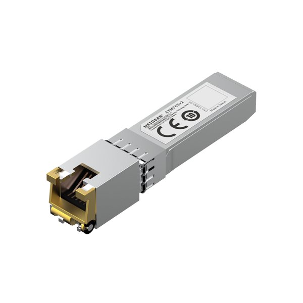 Netgear AXM765-20000S, Faseroptik, 10000 Mbit/s, SFP+, 80 m, IEEE 802.3an, IEEE 802.3az, Grau