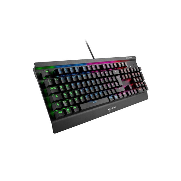 Sharkoon SKILLER MECH SGK3, Volle Größe (100%), Kabelgebunden, USB, Mechanischer Switch, RGB-LED, Schwarz