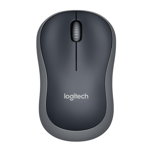 Logitech LGT-M185G, Beidhändig, Optisch, RF Wireless, 1000 DPI, Schwarz, Grau