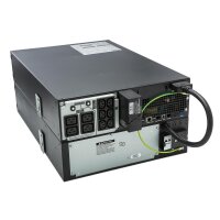 APC Smart-UPS On-Line SRT5KRMXLI - 5000VA, 6x C13, 4x C19 Ausgang, Rack-montierbar, eingebettetes NMC, Doppelwandler (Online), 5 kVA, 4500 W, Sine, 100 V, 275 V