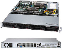 Supermicro SuperChassis 813MF2TQC-505CB, Rack, Server, Schwarz, 1U, 500 W, 100 - 240 V