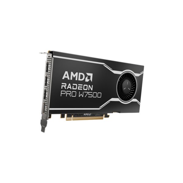 AMD Radeon Pro W7500, Radeon Pro W7500, 8 GB, GDDR6, 128 Bit, 7680 x 4320 Pixel, PCI Express x8 4.0