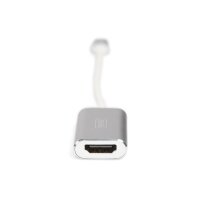 DIGITUS DA-70836 - USB Type-C 4K HDMI Adapter, 20cm Kabellänge Aluminium Gehäuse, Chipset: AG9310