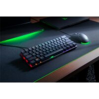 Razer Huntsman Mini, Kabelgebunden, USB, Optomechanischer Schlüsselschalter, QWERTZ, RGB-LED, Schwarz