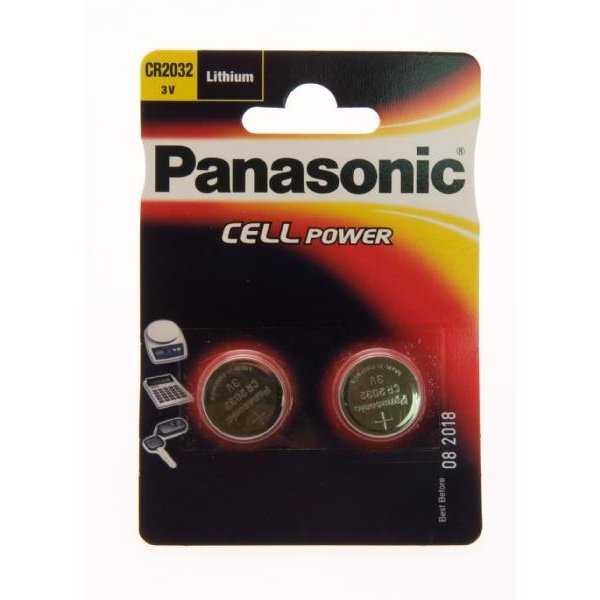 Panasonic CR2032, Einwegbatterie, Lithium, 3 V, 220 mAh, Edelstahl, 2,9 g