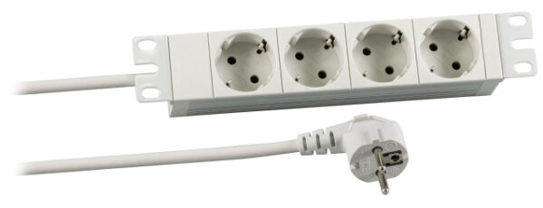 EFB Elektronik ESP.72K, 2 m, 4 AC-Ausgänge, Indoor, IP20, 1,5 mm², Aluminium