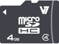 V7 4GB Micro SDHC Karte Class 4 + Adapter, 4 GB,...