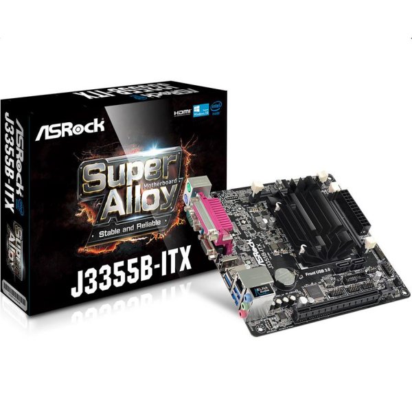 ASRock J3355B-ITX, Intel, Intel® Celeron®, J3355, DDR3-SDRAM, DDR3L-SDRAM, 16 GB, SO-DIMM