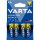 Varta -4906/4B, Einwegbatterie, AA, Alkali, 1,5 V, 4 Stück(e), Blau, Gold