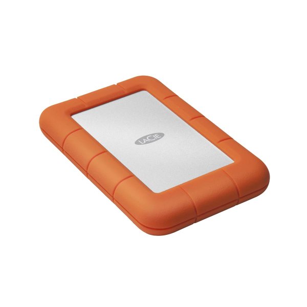 LaCie Rugged Mini, 1 TB, 2.5", 3.2 Gen 1 (3.1 Gen 1), 5400 RPM, Orange, Silber