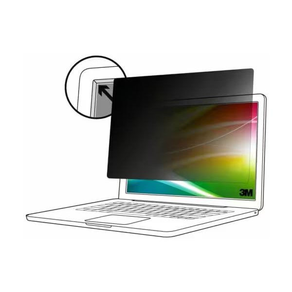 3M Bright Screen Blickschutzfilter für Apple® MacBook Pro® 16 2019, 16:10, BPNAP004, 40,6 cm (16"), 16:10, Laptop, Rahmenloser Blickschutzfilter, Anti-Glanz, 43 g