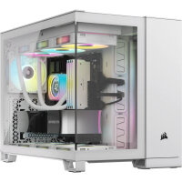 Corsair 2500X RGB, Micro Tower, PC, Weiß, ATX,...