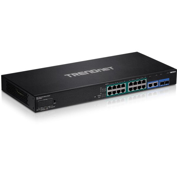 TRENDnet TPE-3018LS, Managed, Gigabit Ethernet (10/100/1000), Vollduplex, Power over Ethernet (PoE), Rack-Einbau, 1U