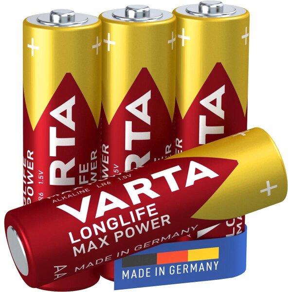 Varta -4706/4B, Einwegbatterie, AA, Alkali, 1,5 V, 4 Stück(e), Rot, Gelb