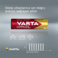 Varta -4706/4B, Einwegbatterie, AA, Alkali, 1,5 V, 4 Stück(e), Rot, Gelb