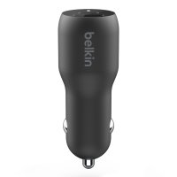 Belkin CCB004BTBK, Drinnen, Draußen, Zigarettenanzünder, USB, Schwarz