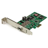 StarTech.com PCI Express Ethernet Gigabit LWL-Netzwerkkarte mit offenem SFP, Eingebaut, Kabelgebunden, PCI Express, Faser, 2000 Mbit/s