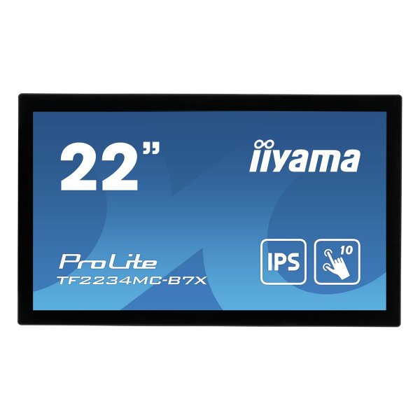 Iiyama ProLite TF2234MC-B7X, 54,6 cm (21.5"), 1920 x 1080 Pixel, Full HD, LED, 8 ms, Schwarz