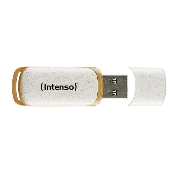 Intenso Green Line, 64 GB, USB Typ-A, 3.2 Gen 1 (3.1 Gen 1), 70 MB/s, Kappe, Beige, Braun