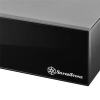 SilverStone SST-ML09B, HTPC, PC, Schwarz, Mini-DTX, Mini-ITX, Acryl, Kunststoff, Stahl, 7 cm