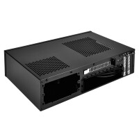 SilverStone SST-ML09B, HTPC, PC, Schwarz, Mini-DTX, Mini-ITX, Acryl, Kunststoff, Stahl, 7 cm