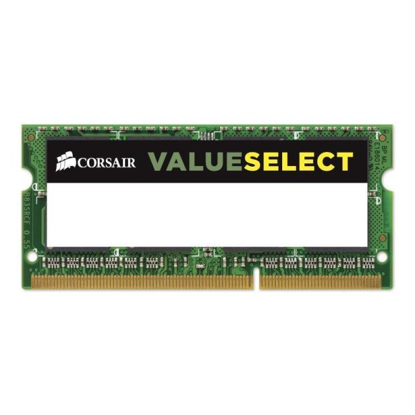 Corsair CMSO8GX3M1C1600C11, 8 GB, 1 x 8 GB, DDR3, 1600 MHz, 204-pin SO-DIMM