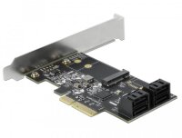 Delock 90396, PCIe, M.2,SATA, Schwarz, Grün, Grau, 6 Gbit/s, SATA