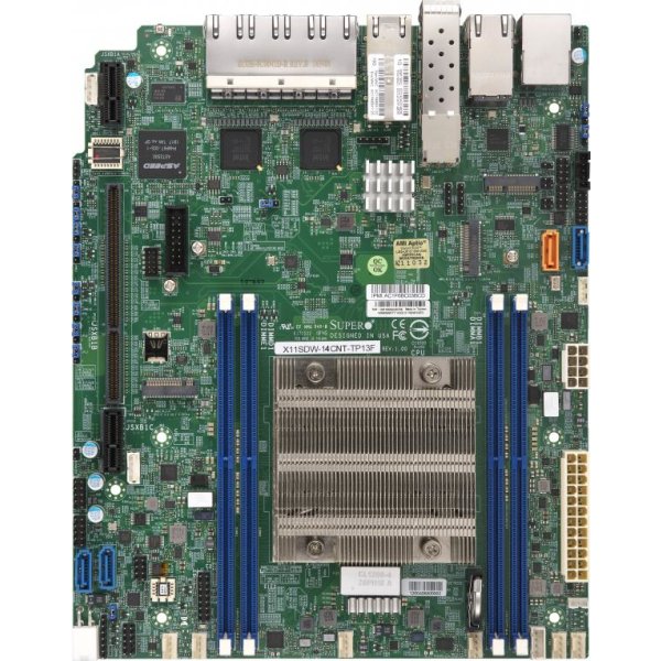 Supermicro MBD-X11SDW-14CNT-TP13F, Intel, FCBGA 2518, Intel® Xeon®, D-2100, DDR4-SDRAM, 512 GB