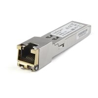 StarTech.com Juniper SFP-1GE-FE-E-T kompatibles SFP Transceiver-Modul - 1000BASE-T, Kupfer, 1250 Mbit/s, SFP, 100 m, Schnelles Ethernet, Gigabit Ethernet, IEEE 802.3