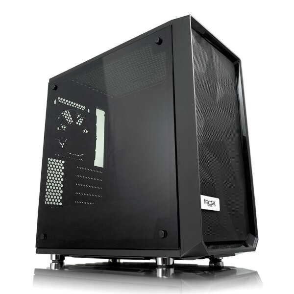 Fractal Design Meshify C Mini – Dark TG, Mini Tower, PC, Schwarz, ITX, micro ATX, 17,2 cm, 31,5 cm