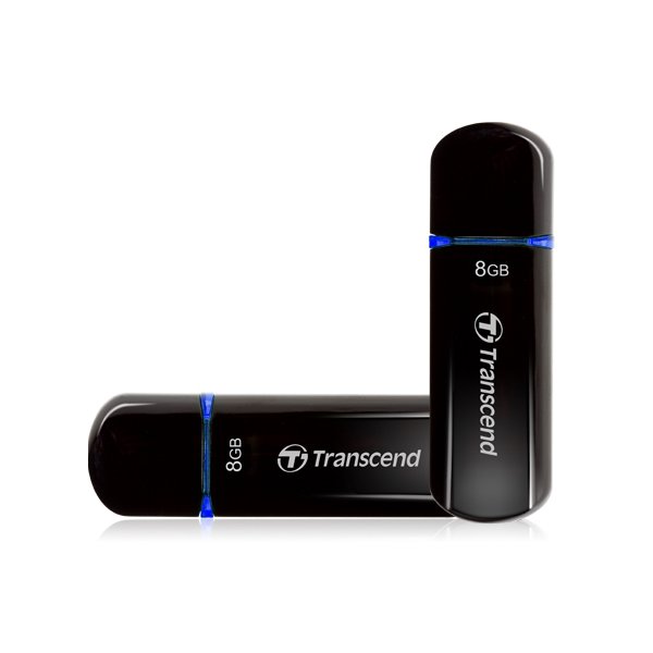 Transcend JetFlash elite 600, 8 GB, USB Typ-A, 2.0, Kappe, 15 g, Schwarz