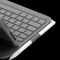 DEQSTER Slim PRO Keyboard 10.9" - iPad Tastatur - mit QWERTZ Layout - geringer Tastenhub