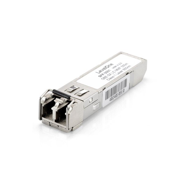 LevelOne 1.25G Multi-Mode SFP Transceiver 550m, 850nm, Faseroptik, 1250 Mbit/s, SFP, LC, 50/125,62.5/125 µm, 550 m