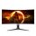 AOC G2 CU34G2X/BK, 86,4 cm (34"), 3440 x 1440 Pixel, Quad HD, LED, 1 ms, Schwarz, Rot