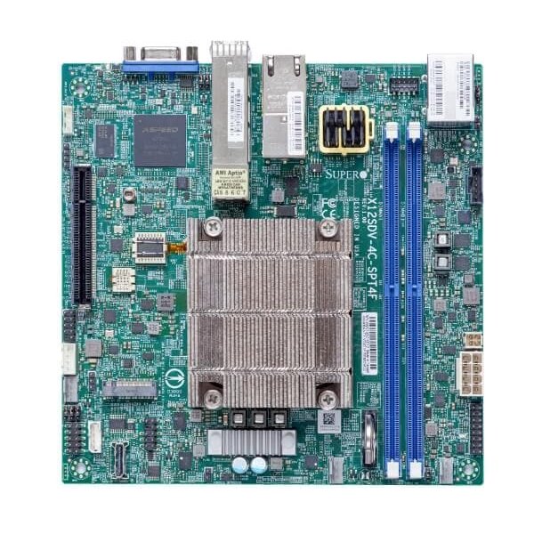 Supermicro MBD-X12SDV-10C-SPT4F, Intel, FCBGA 2227, Intel® Xeon®, D-1749NT, 256 GB, DDR4-SDRAM