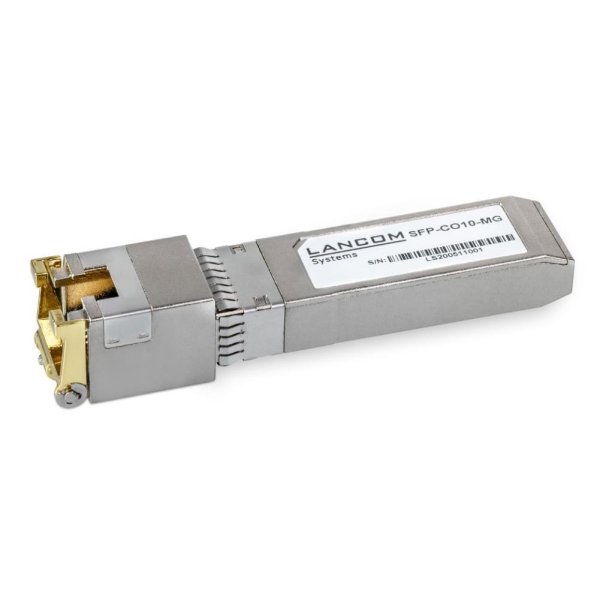 Lancom SFP-CO10-MG, Kupfer, 10000 Mbit/s, SFP, 30 m, 2.5 Gigabit Ethernet, 5 Gigabit Ethernet, Chrom