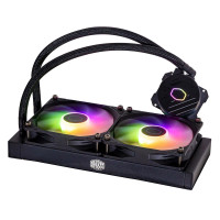 Cooler Master MasterLiquid 240L Core ARGB, Liquid cooling kit, 12 cm, 650 RPM, 1750 RPM, 27,2 dB, 71,93 cfm