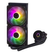 Cooler Master MasterLiquid 240L Core ARGB, Liquid cooling kit, 12 cm, 650 RPM, 1750 RPM, 27,2 dB, 71,93 cfm