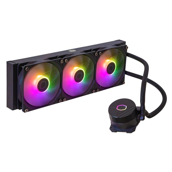 Cooler Master MasterLiquid 360L Core ARGB, Liquid cooling kit, 12 cm, 650 RPM, 1750 RPM, 27,2 dB, 71,93 cfm