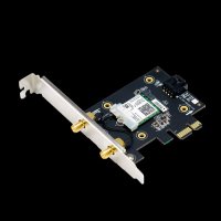 ASUS PCE-AX3000, Eingebaut, Kabellos, PCI Express, WLAN / Bluetooth, Wi-Fi 6 (802.11ax), 3000 Mbit/s