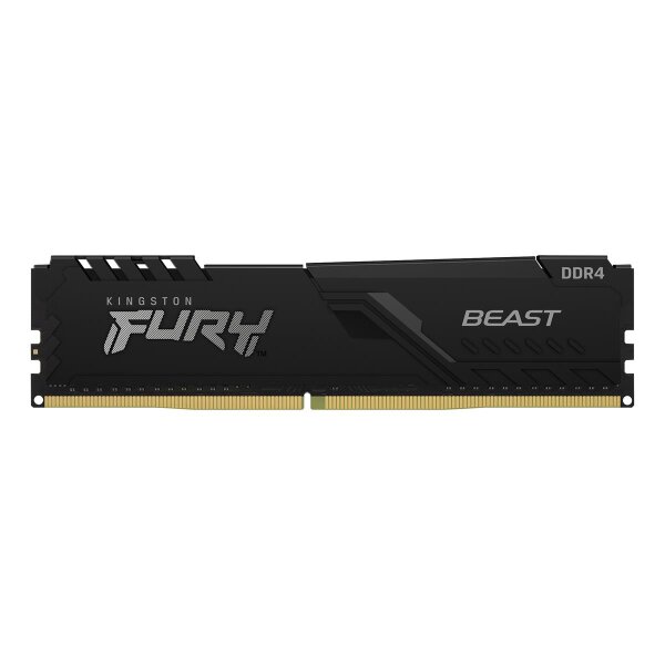 Kingston FURY 16GB 3200MT/s DDR4 CL16 DIMM 1Gx8 Beast Black, 16 GB, 1 x 16 GB, DDR4, 288-pin DIMM