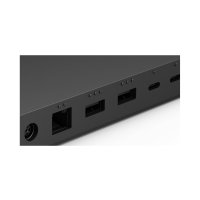 Microsoft Surface Thunderbolt 4 Dock, Thunderbolt 4, 3.5mm, RJ-45, Thunderbolt 4, USB 3.2 Gen 2 (3.1 Gen 2) Type-A, USB Typ-C, Kensington, Schwarz, 165 W, Rundkabel