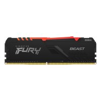 Kingston FURY Beast RGB, 8 GB, 1 x 8 GB, DDR4, 3200 MHz,...