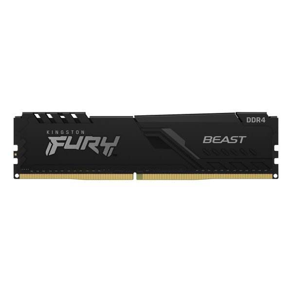 Kingston FURY 8GB 3600MT/s DDR4 CL17 DIMM Beast Black, 8 GB, 1 x 8 GB, DDR4, 288-pin DIMM