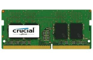 Crucial 4GB DDR4, 4 GB, 1 x 4 GB, DDR4, 2400 MHz, 260-pin SO-DIMM