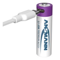 Ansmann 1312-0036, Wiederaufladbarer Akku, AA, Lithium-Ion (Li-Ion), 1,5 V, 4 Stück(e), 1800 mAh